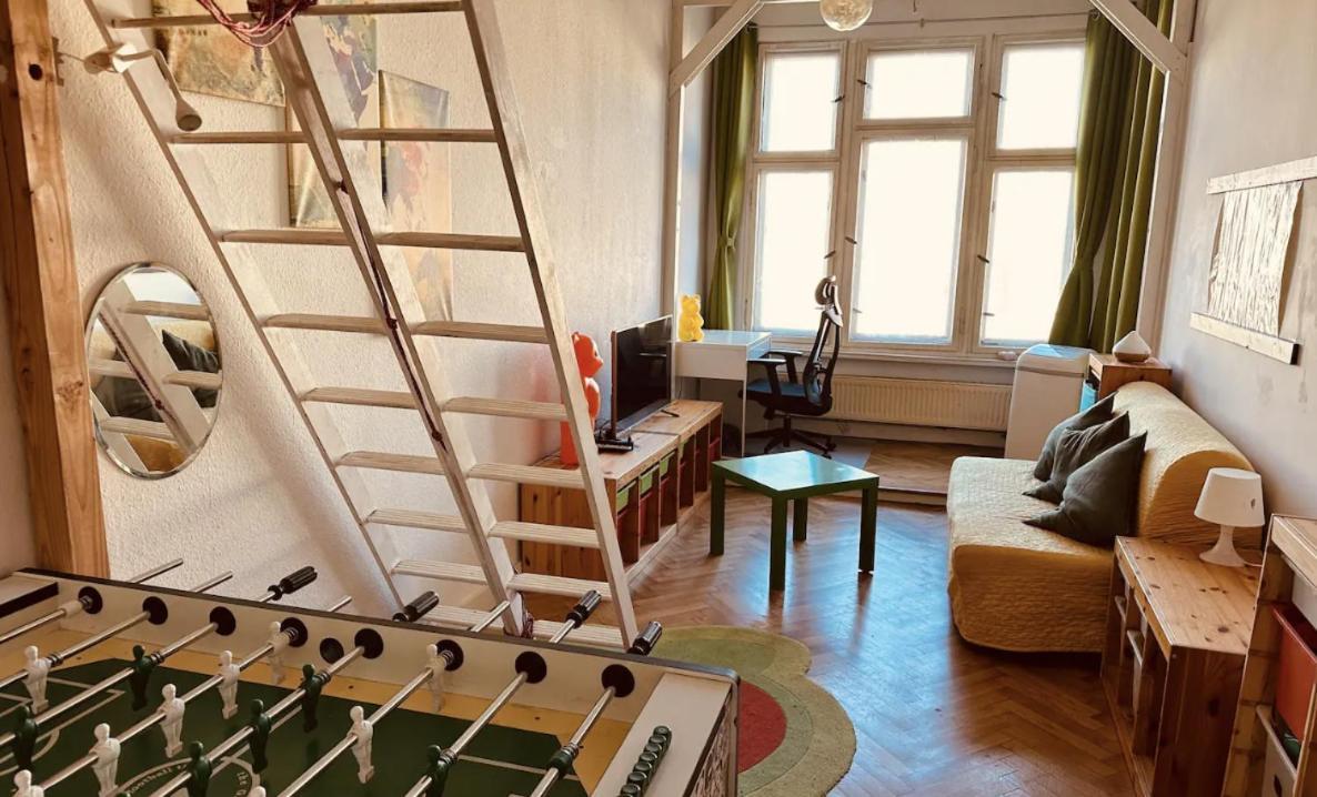 With Bay Window - Mezzanine, Foosball Table